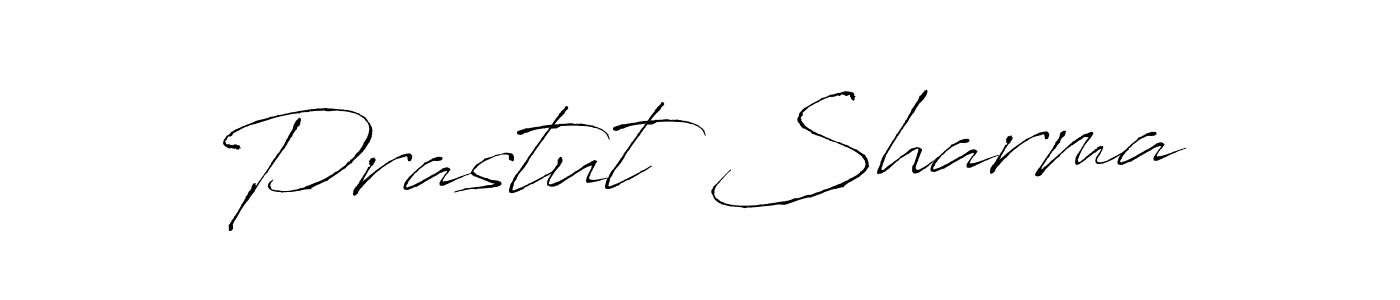 Antro_Vectra is a professional signature style that is perfect for those who want to add a touch of class to their signature. It is also a great choice for those who want to make their signature more unique. Get Prastut Sharma name to fancy signature for free. Prastut Sharma signature style 6 images and pictures png
