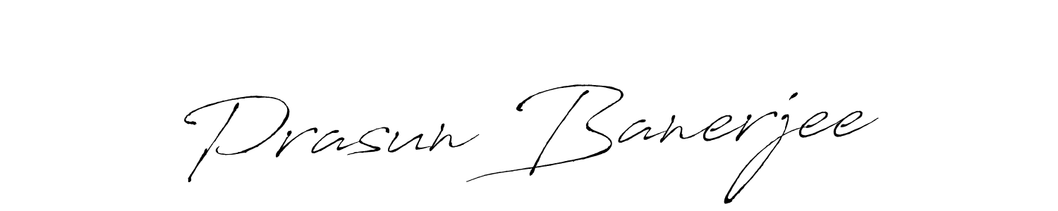 Prasun Banerjee stylish signature style. Best Handwritten Sign (Antro_Vectra) for my name. Handwritten Signature Collection Ideas for my name Prasun Banerjee. Prasun Banerjee signature style 6 images and pictures png