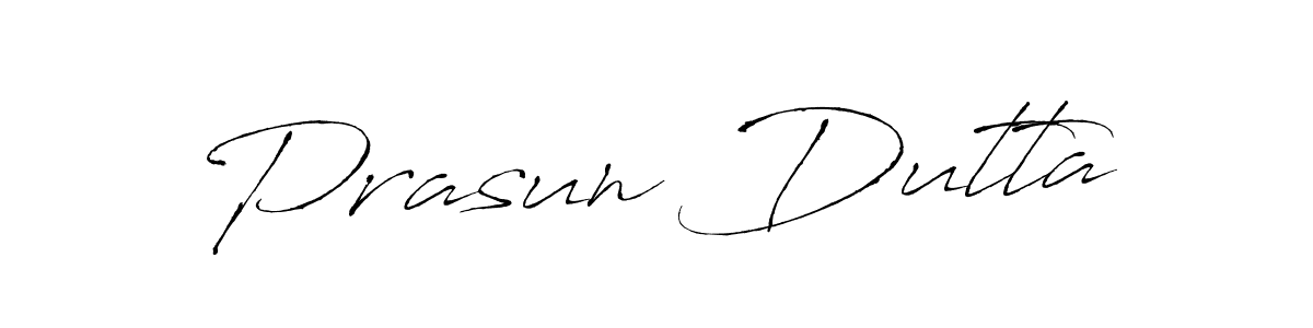 How to make Prasun Dutta name signature. Use Antro_Vectra style for creating short signs online. This is the latest handwritten sign. Prasun Dutta signature style 6 images and pictures png