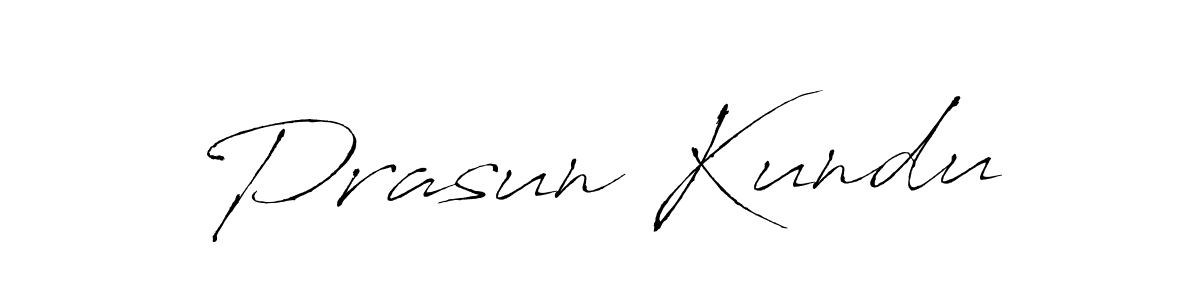 How to make Prasun Kundu signature? Antro_Vectra is a professional autograph style. Create handwritten signature for Prasun Kundu name. Prasun Kundu signature style 6 images and pictures png