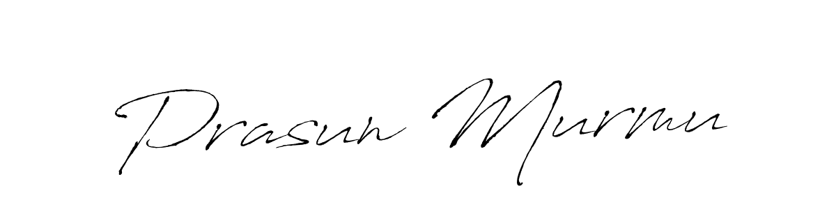 This is the best signature style for the Prasun Murmu name. Also you like these signature font (Antro_Vectra). Mix name signature. Prasun Murmu signature style 6 images and pictures png