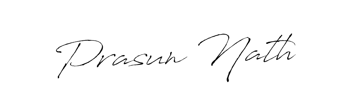 Create a beautiful signature design for name Prasun Nath. With this signature (Antro_Vectra) fonts, you can make a handwritten signature for free. Prasun Nath signature style 6 images and pictures png