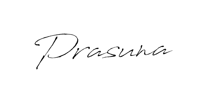 Design your own signature with our free online signature maker. With this signature software, you can create a handwritten (Antro_Vectra) signature for name Prasuna. Prasuna signature style 6 images and pictures png