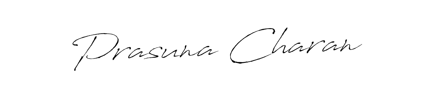 if you are searching for the best signature style for your name Prasuna Charan. so please give up your signature search. here we have designed multiple signature styles  using Antro_Vectra. Prasuna Charan signature style 6 images and pictures png