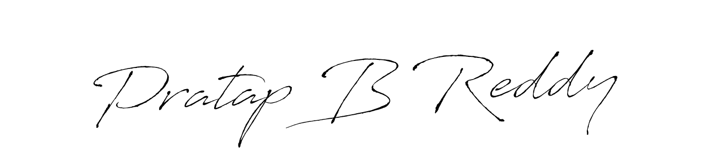 Create a beautiful signature design for name Pratap B Reddy. With this signature (Antro_Vectra) fonts, you can make a handwritten signature for free. Pratap B Reddy signature style 6 images and pictures png