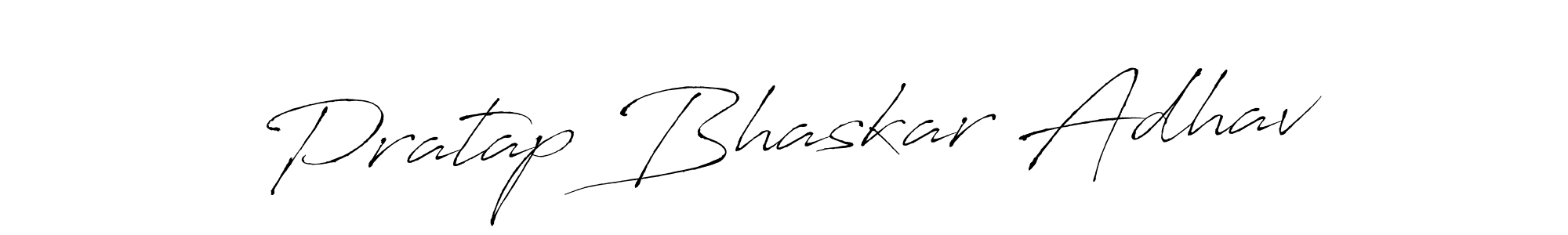 Create a beautiful signature design for name Pratap Bhaskar Adhav. With this signature (Antro_Vectra) fonts, you can make a handwritten signature for free. Pratap Bhaskar Adhav signature style 6 images and pictures png