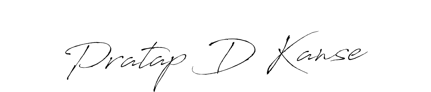 The best way (Antro_Vectra) to make a short signature is to pick only two or three words in your name. The name Pratap D Kanse include a total of six letters. For converting this name. Pratap D Kanse signature style 6 images and pictures png