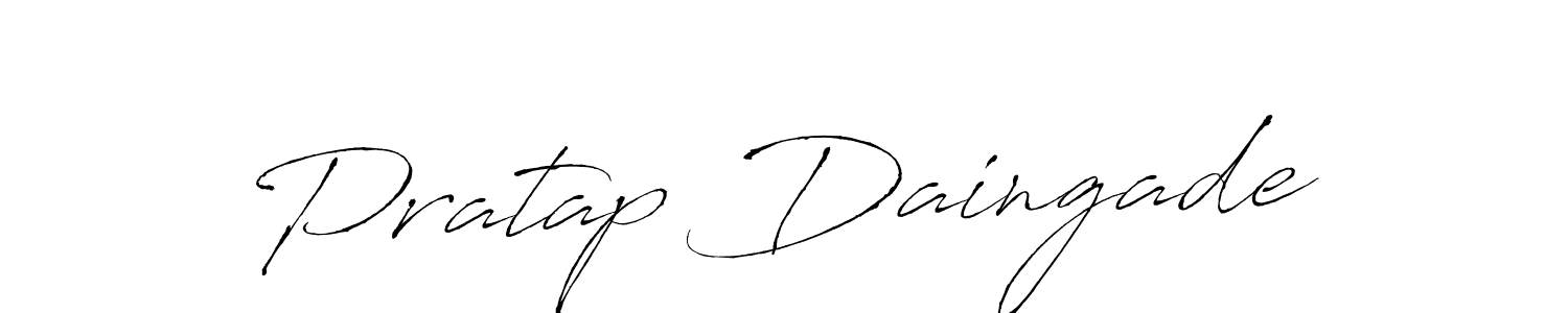 This is the best signature style for the Pratap Daingade name. Also you like these signature font (Antro_Vectra). Mix name signature. Pratap Daingade signature style 6 images and pictures png