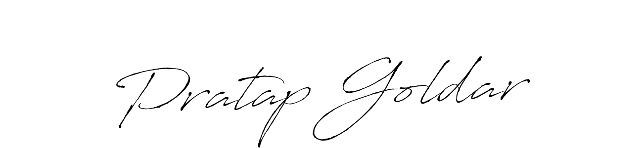 Make a beautiful signature design for name Pratap Goldar. With this signature (Antro_Vectra) style, you can create a handwritten signature for free. Pratap Goldar signature style 6 images and pictures png