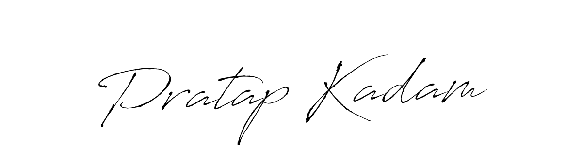 Design your own signature with our free online signature maker. With this signature software, you can create a handwritten (Antro_Vectra) signature for name Pratap Kadam. Pratap Kadam signature style 6 images and pictures png