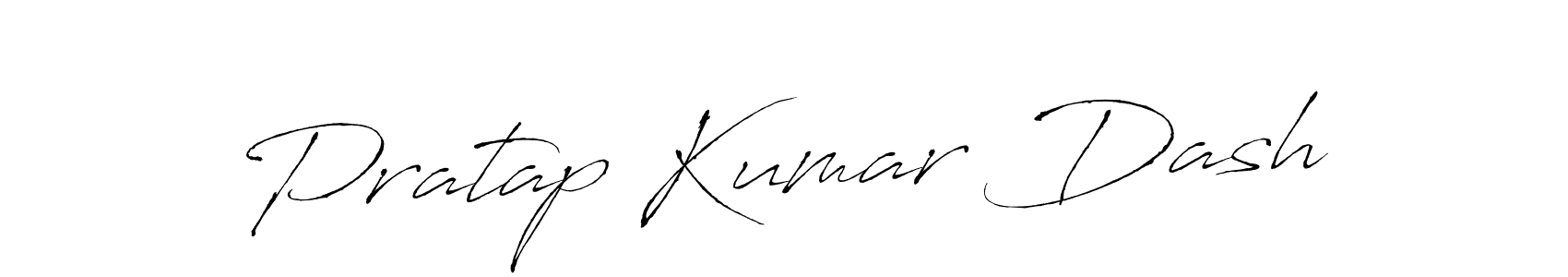 How to make Pratap Kumar Dash name signature. Use Antro_Vectra style for creating short signs online. This is the latest handwritten sign. Pratap Kumar Dash signature style 6 images and pictures png