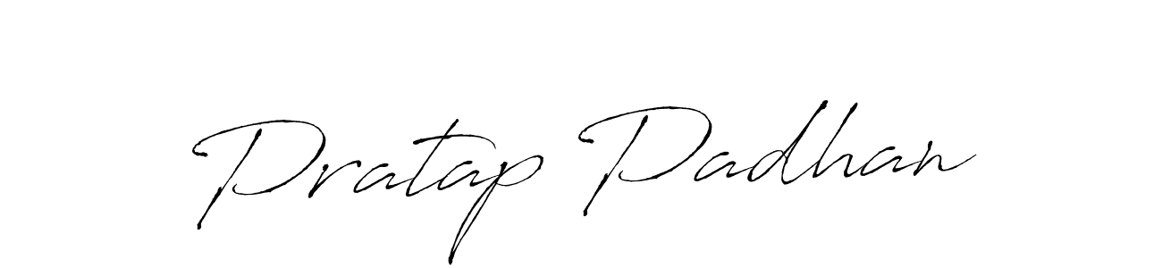 How to make Pratap Padhan name signature. Use Antro_Vectra style for creating short signs online. This is the latest handwritten sign. Pratap Padhan signature style 6 images and pictures png