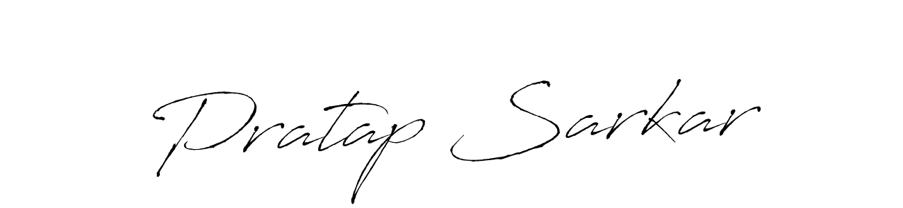 Design your own signature with our free online signature maker. With this signature software, you can create a handwritten (Antro_Vectra) signature for name Pratap Sarkar. Pratap Sarkar signature style 6 images and pictures png