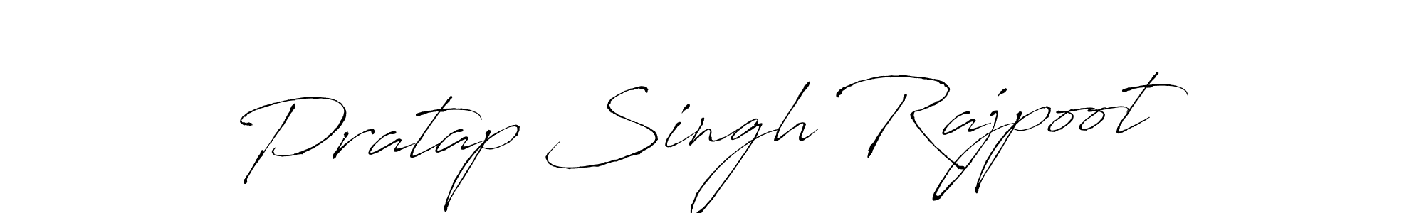 Antro_Vectra is a professional signature style that is perfect for those who want to add a touch of class to their signature. It is also a great choice for those who want to make their signature more unique. Get Pratap Singh Rajpoot name to fancy signature for free. Pratap Singh Rajpoot signature style 6 images and pictures png