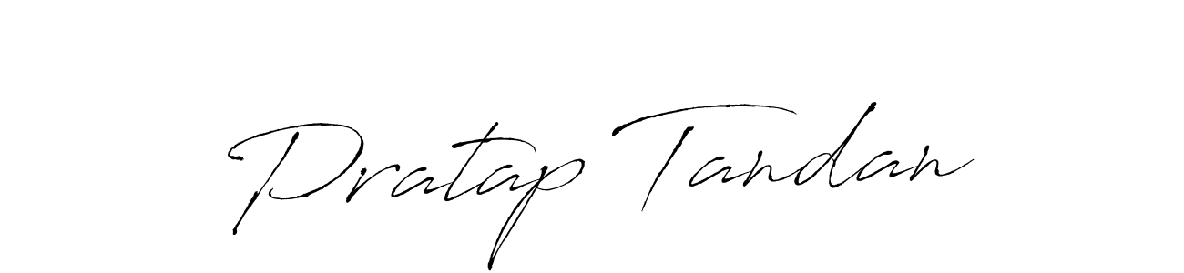 Create a beautiful signature design for name Pratap Tandan. With this signature (Antro_Vectra) fonts, you can make a handwritten signature for free. Pratap Tandan signature style 6 images and pictures png