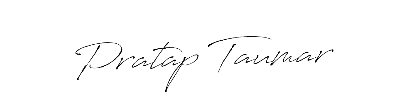 Pratap Taumar stylish signature style. Best Handwritten Sign (Antro_Vectra) for my name. Handwritten Signature Collection Ideas for my name Pratap Taumar. Pratap Taumar signature style 6 images and pictures png