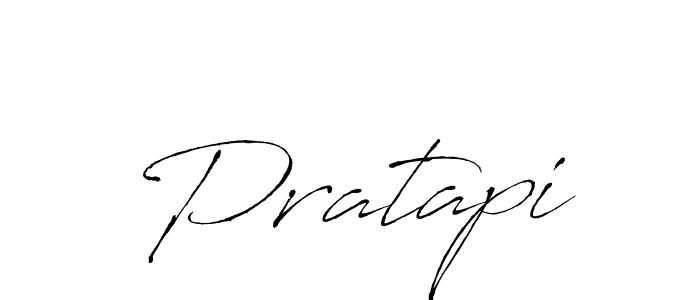 Design your own signature with our free online signature maker. With this signature software, you can create a handwritten (Antro_Vectra) signature for name Pratapi. Pratapi signature style 6 images and pictures png