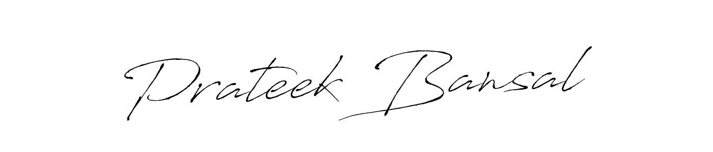 Also we have Prateek Bansal name is the best signature style. Create professional handwritten signature collection using Antro_Vectra autograph style. Prateek Bansal signature style 6 images and pictures png