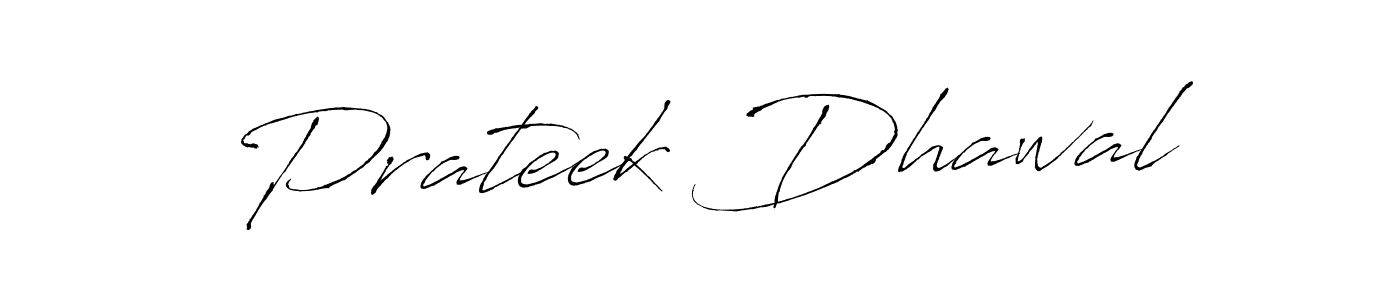 Use a signature maker to create a handwritten signature online. With this signature software, you can design (Antro_Vectra) your own signature for name Prateek Dhawal. Prateek Dhawal signature style 6 images and pictures png