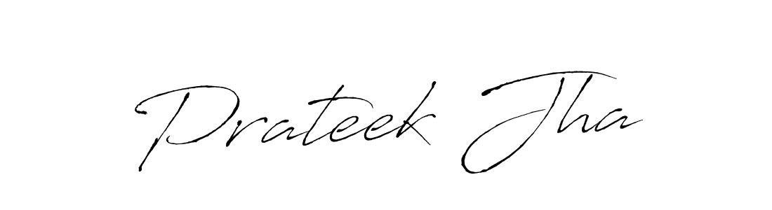 Make a beautiful signature design for name Prateek Jha. With this signature (Antro_Vectra) style, you can create a handwritten signature for free. Prateek Jha signature style 6 images and pictures png