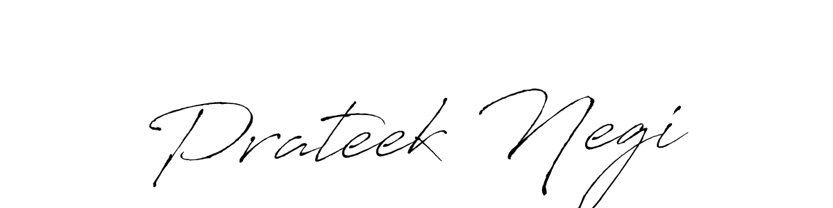 Also we have Prateek Negi name is the best signature style. Create professional handwritten signature collection using Antro_Vectra autograph style. Prateek Negi signature style 6 images and pictures png