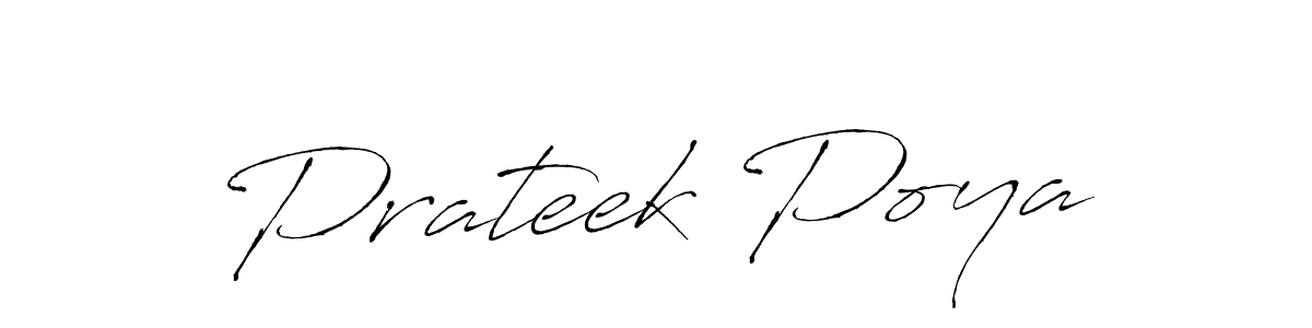 The best way (Antro_Vectra) to make a short signature is to pick only two or three words in your name. The name Prateek Poya include a total of six letters. For converting this name. Prateek Poya signature style 6 images and pictures png