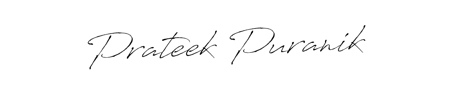 Also we have Prateek Puranik name is the best signature style. Create professional handwritten signature collection using Antro_Vectra autograph style. Prateek Puranik signature style 6 images and pictures png