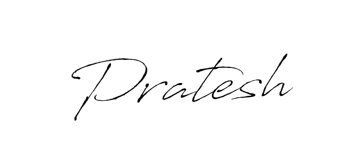 How to make Pratesh signature? Antro_Vectra is a professional autograph style. Create handwritten signature for Pratesh name. Pratesh signature style 6 images and pictures png
