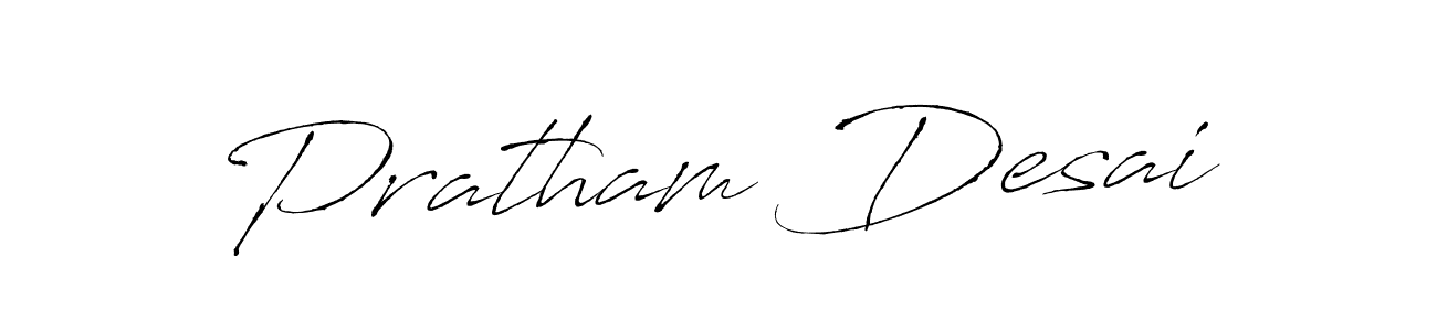 How to make Pratham Desai signature? Antro_Vectra is a professional autograph style. Create handwritten signature for Pratham Desai name. Pratham Desai signature style 6 images and pictures png