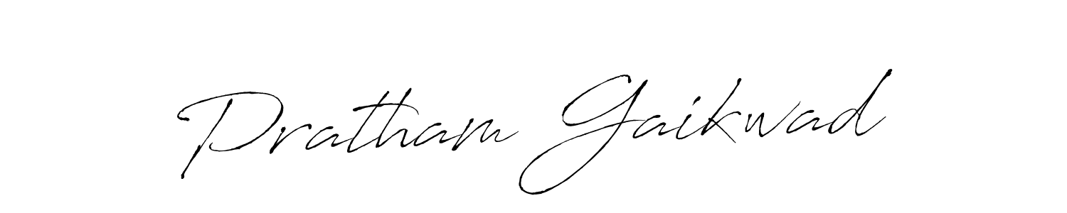 Design your own signature with our free online signature maker. With this signature software, you can create a handwritten (Antro_Vectra) signature for name Pratham Gaikwad. Pratham Gaikwad signature style 6 images and pictures png