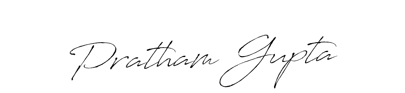 Create a beautiful signature design for name Pratham Gupta. With this signature (Antro_Vectra) fonts, you can make a handwritten signature for free. Pratham Gupta signature style 6 images and pictures png