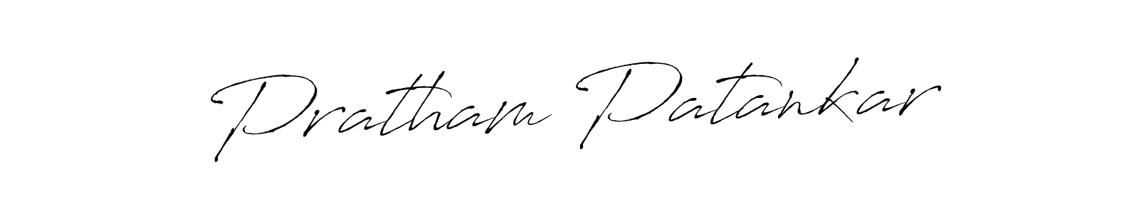 Design your own signature with our free online signature maker. With this signature software, you can create a handwritten (Antro_Vectra) signature for name Pratham Patankar. Pratham Patankar signature style 6 images and pictures png