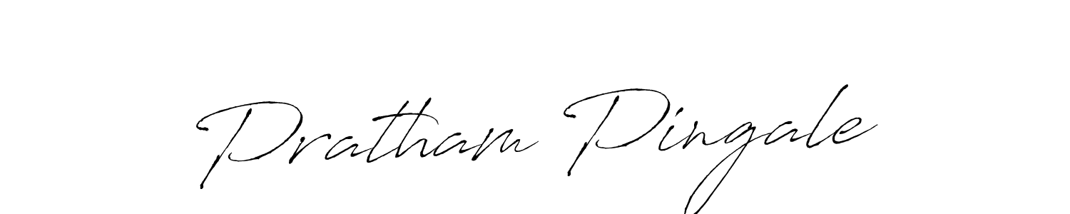 Make a beautiful signature design for name Pratham Pingale. With this signature (Antro_Vectra) style, you can create a handwritten signature for free. Pratham Pingale signature style 6 images and pictures png