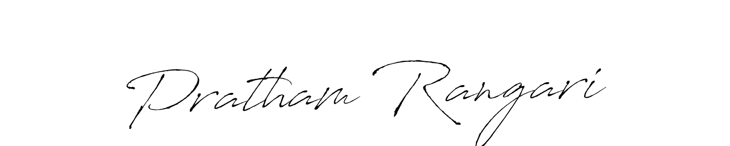 Similarly Antro_Vectra is the best handwritten signature design. Signature creator online .You can use it as an online autograph creator for name Pratham Rangari. Pratham Rangari signature style 6 images and pictures png