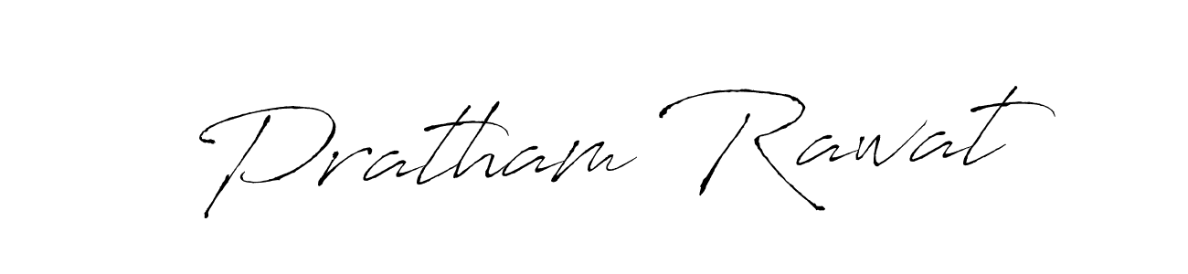 Create a beautiful signature design for name Pratham Rawat. With this signature (Antro_Vectra) fonts, you can make a handwritten signature for free. Pratham Rawat signature style 6 images and pictures png