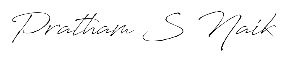Achieve flawless digital penmanship with Pratham S Naik name in Antro_Vectra font. The perfect tool for creating online signatures. Pratham S Naik signature style 6 images and pictures png