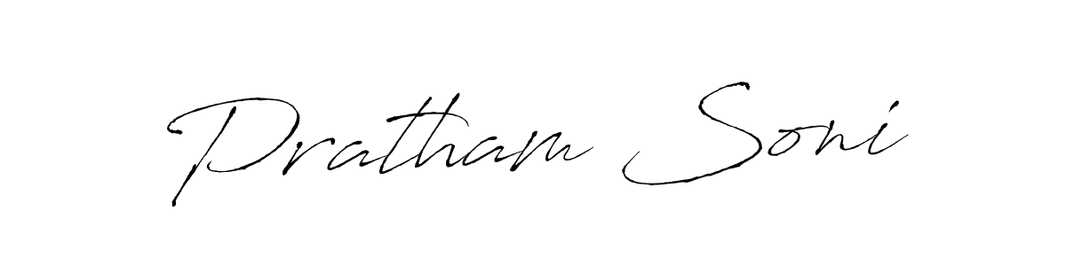 Antro_Vectra is a professional signature style that is perfect for those who want to add a touch of class to their signature. It is also a great choice for those who want to make their signature more unique. Get Pratham Soni name to fancy signature for free. Pratham Soni signature style 6 images and pictures png