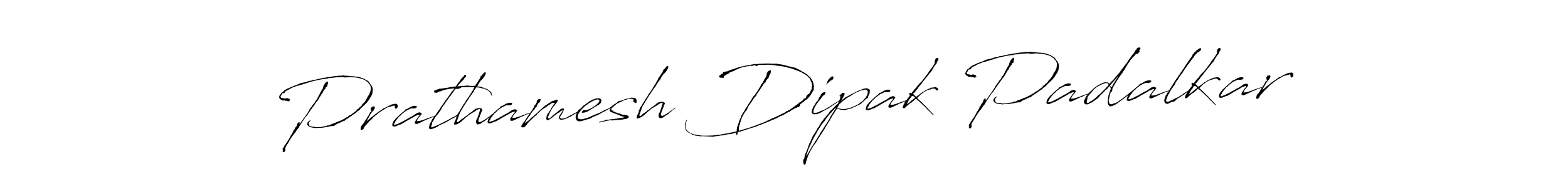 How to make Prathamesh Dipak Padalkar name signature. Use Antro_Vectra style for creating short signs online. This is the latest handwritten sign. Prathamesh Dipak Padalkar signature style 6 images and pictures png