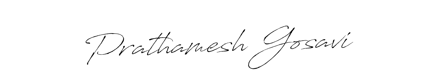 Make a beautiful signature design for name Prathamesh Gosavi. With this signature (Antro_Vectra) style, you can create a handwritten signature for free. Prathamesh Gosavi signature style 6 images and pictures png