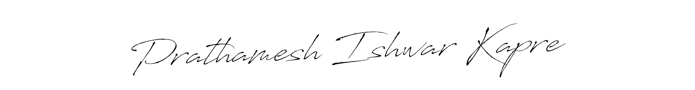 How to make Prathamesh Ishwar Kapre name signature. Use Antro_Vectra style for creating short signs online. This is the latest handwritten sign. Prathamesh Ishwar Kapre signature style 6 images and pictures png