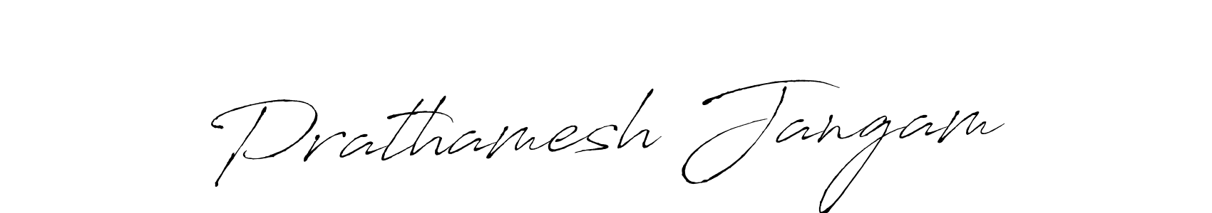 Make a beautiful signature design for name Prathamesh Jangam. With this signature (Antro_Vectra) style, you can create a handwritten signature for free. Prathamesh Jangam signature style 6 images and pictures png