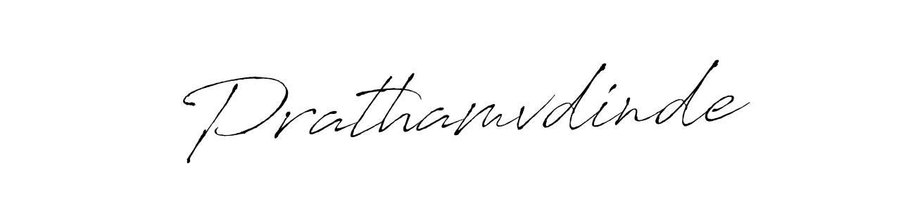 Design your own signature with our free online signature maker. With this signature software, you can create a handwritten (Antro_Vectra) signature for name Prathamvdinde. Prathamvdinde signature style 6 images and pictures png