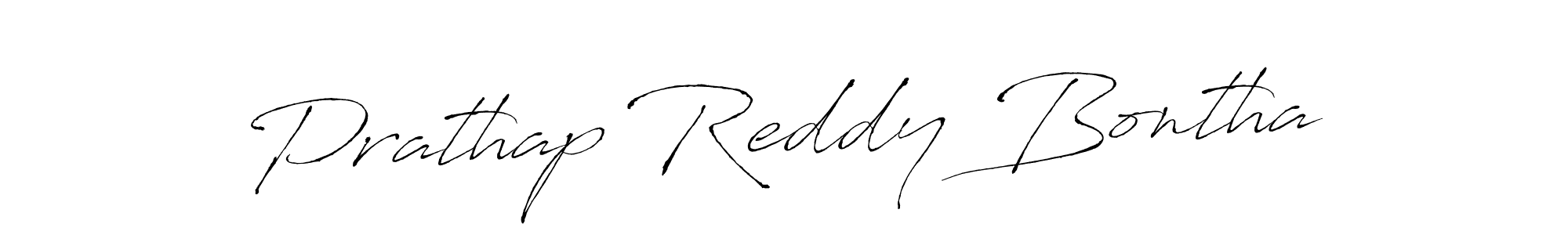 Create a beautiful signature design for name Prathap Reddy Bontha. With this signature (Antro_Vectra) fonts, you can make a handwritten signature for free. Prathap Reddy Bontha signature style 6 images and pictures png