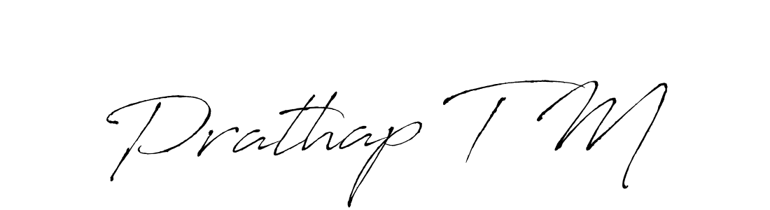 Also You can easily find your signature by using the search form. We will create Prathap T M name handwritten signature images for you free of cost using Antro_Vectra sign style. Prathap T M signature style 6 images and pictures png