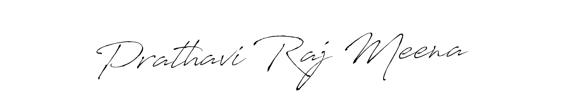 Make a beautiful signature design for name Prathavi Raj Meena. With this signature (Antro_Vectra) style, you can create a handwritten signature for free. Prathavi Raj Meena signature style 6 images and pictures png