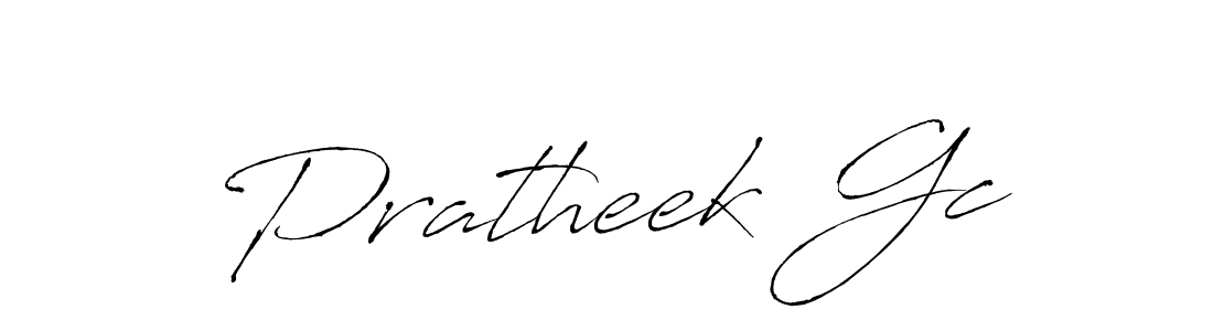 You should practise on your own different ways (Antro_Vectra) to write your name (Pratheek Gc) in signature. don't let someone else do it for you. Pratheek Gc signature style 6 images and pictures png