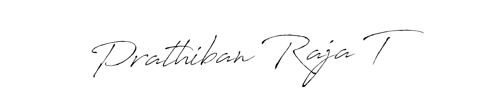 Also we have Prathiban Raja T name is the best signature style. Create professional handwritten signature collection using Antro_Vectra autograph style. Prathiban Raja T signature style 6 images and pictures png