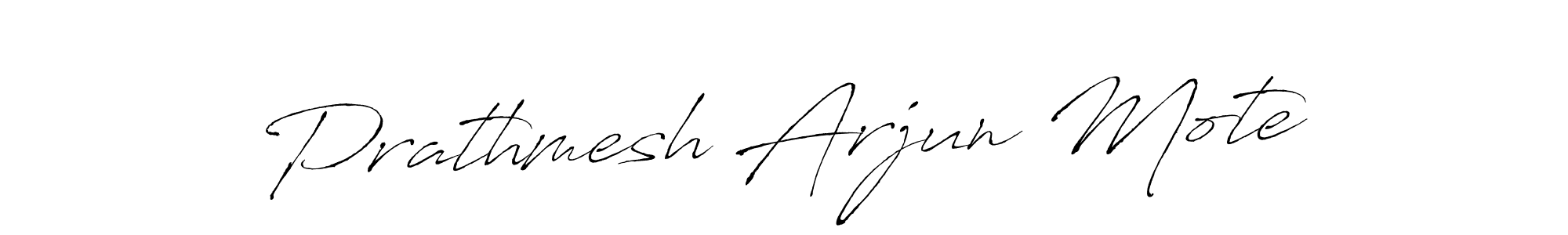 Design your own signature with our free online signature maker. With this signature software, you can create a handwritten (Antro_Vectra) signature for name Prathmesh Arjun Mote. Prathmesh Arjun Mote signature style 6 images and pictures png