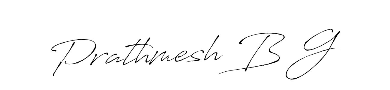 Prathmesh B G stylish signature style. Best Handwritten Sign (Antro_Vectra) for my name. Handwritten Signature Collection Ideas for my name Prathmesh B G. Prathmesh B G signature style 6 images and pictures png