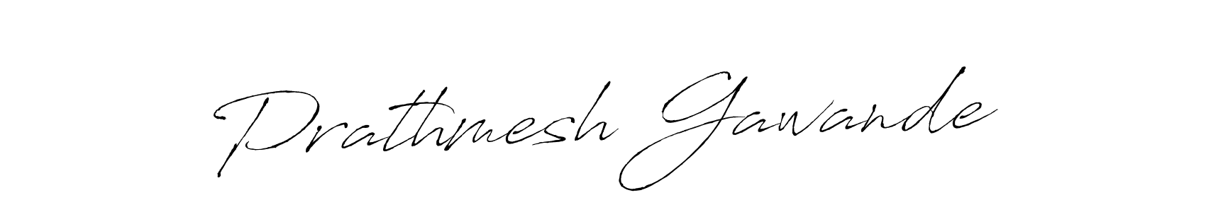 Make a beautiful signature design for name Prathmesh Gawande. With this signature (Antro_Vectra) style, you can create a handwritten signature for free. Prathmesh Gawande signature style 6 images and pictures png